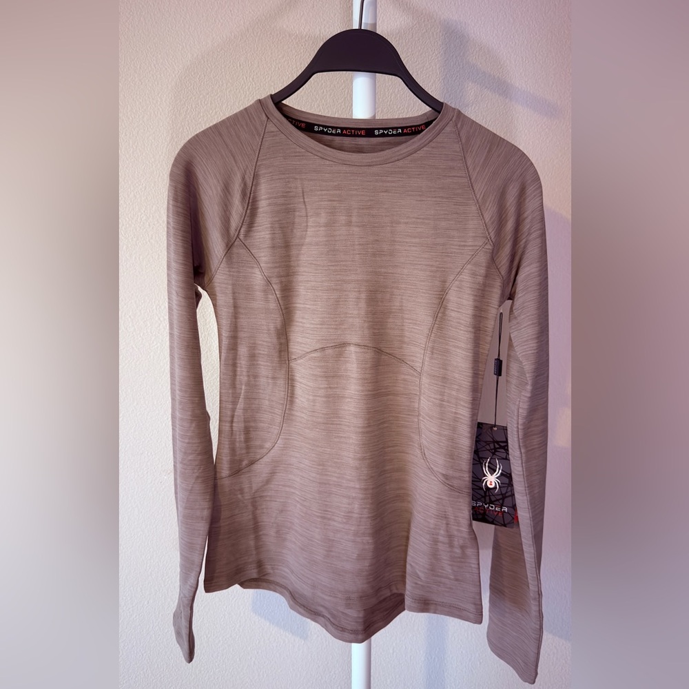 Spyder Women's Beige Long Sleeve Top